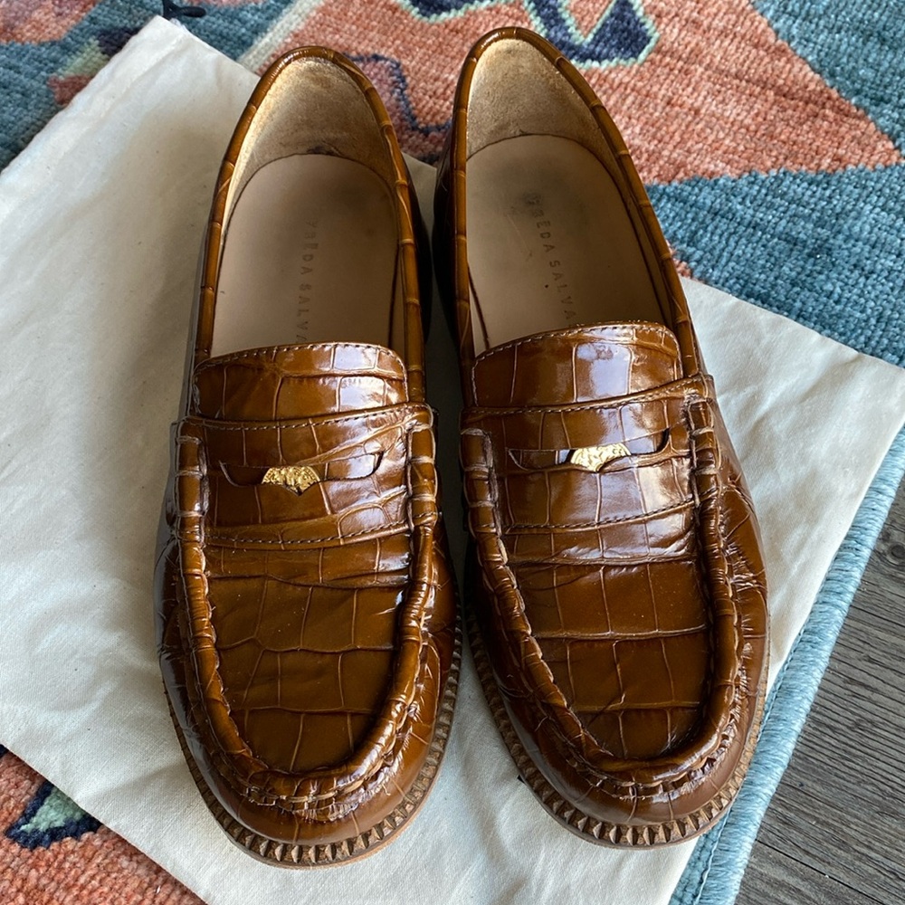 Freda Salvador Elba Penny Loafers Sz 9